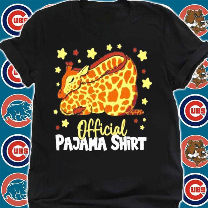 Official Pajama Napping Shirt Cute Lazy Giraffe T-Shirt t-shirt shirt