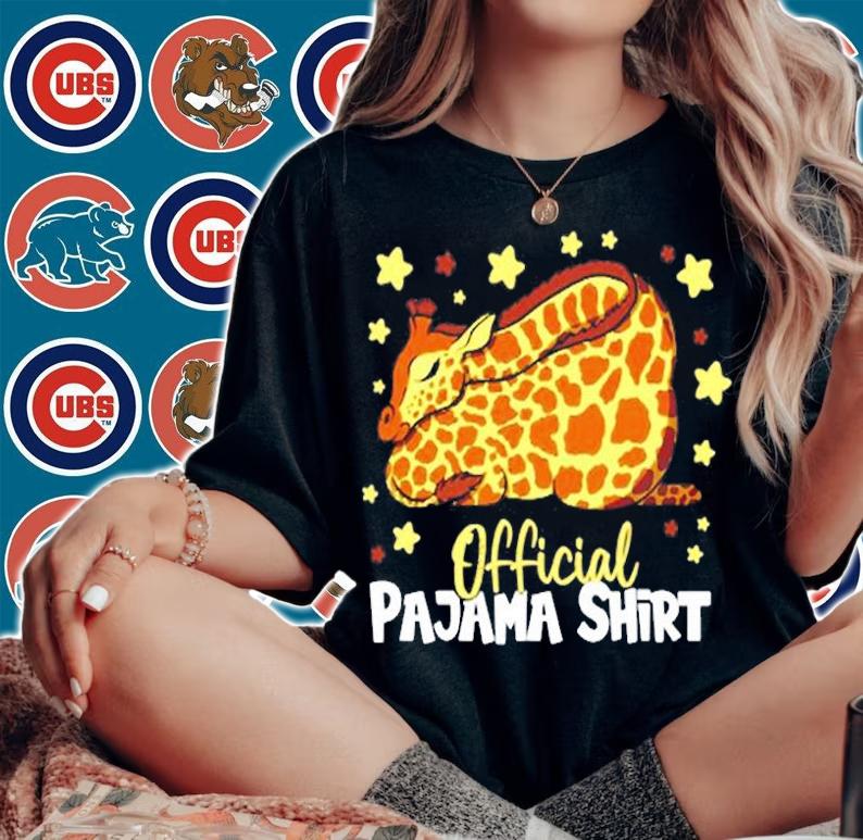 Official Pajama Napping Shirt Cute Lazy Giraffe T-Shirt t-shirt woman shirt