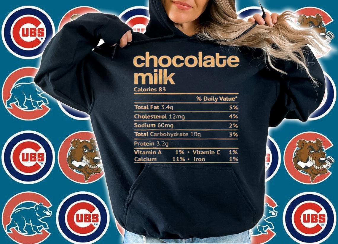 Chocolate Milk Nutrition Facts Funny Thanksgiving Christmas Shirt t-shirt