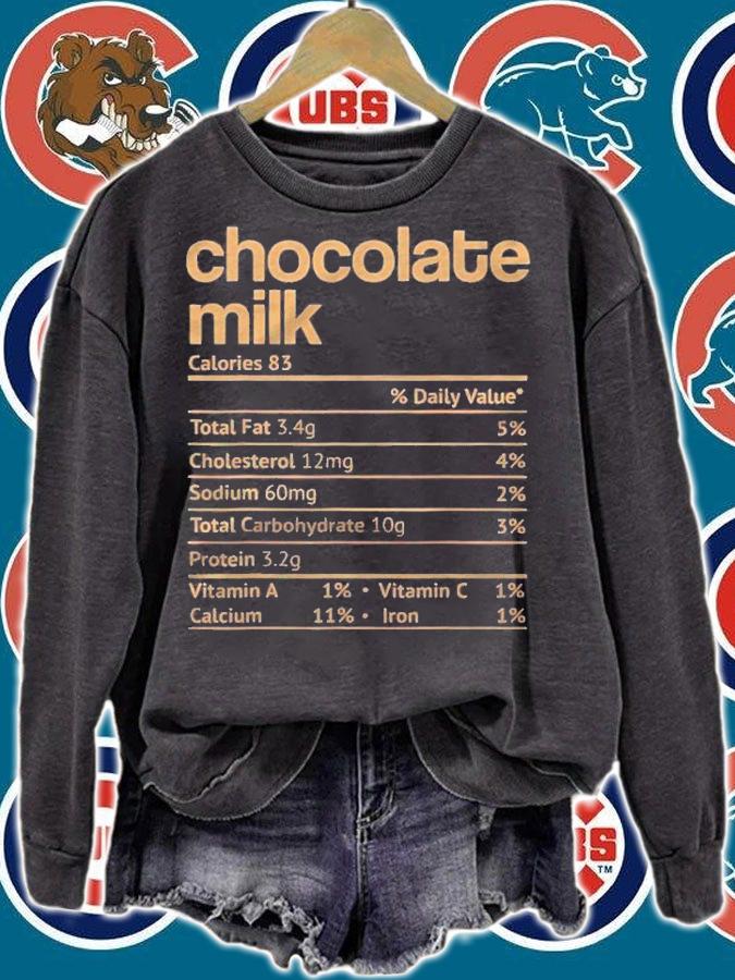 Chocolate Milk Nutrition Facts Funny Thanksgiving Christmas Shirt t-shirt