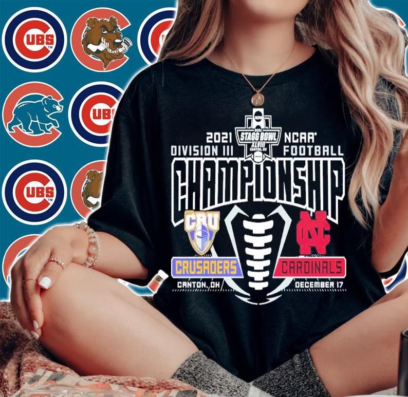 Division III NCAA Football Final Champion Crusaders and Cardinals shirt t-shirt