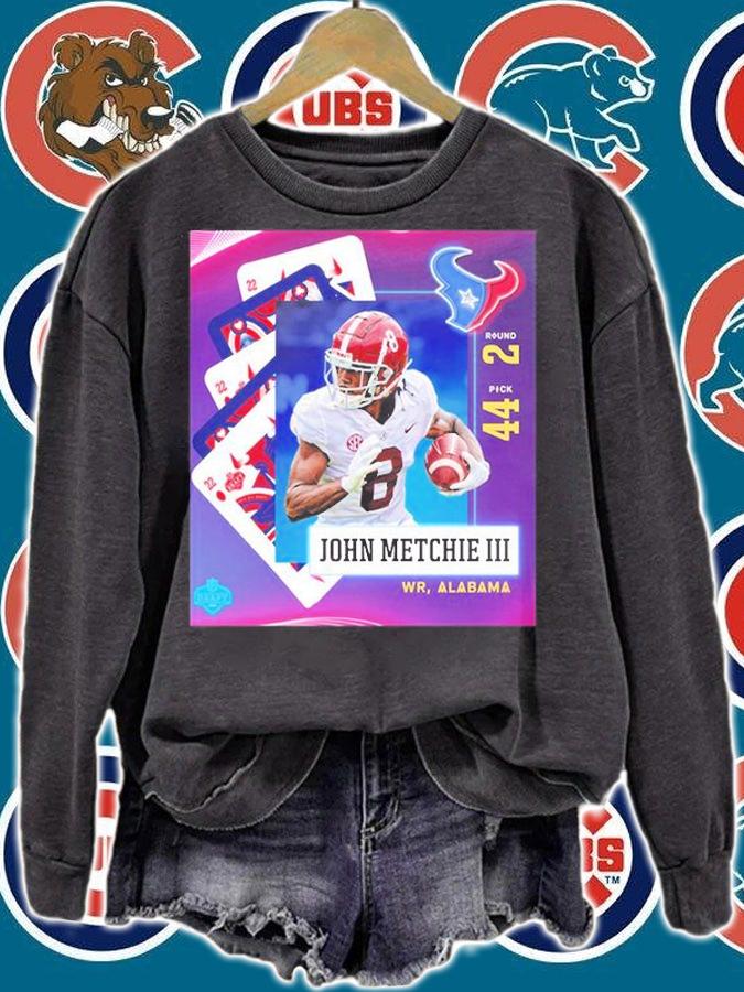John Metchie Houston Texans NFL Draft 2022 T-Shirt t-shirt sweatshirt