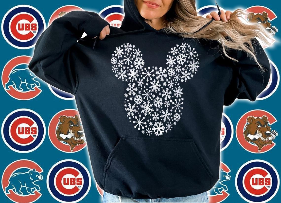 Mickey Mouse Icon Holiday White Snowflakes Premium Shirt t-shirt