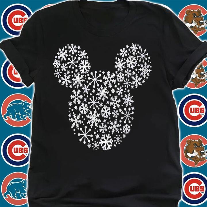 Mickey Mouse Icon Holiday White Snowflakes Premium Shirt t-shirt