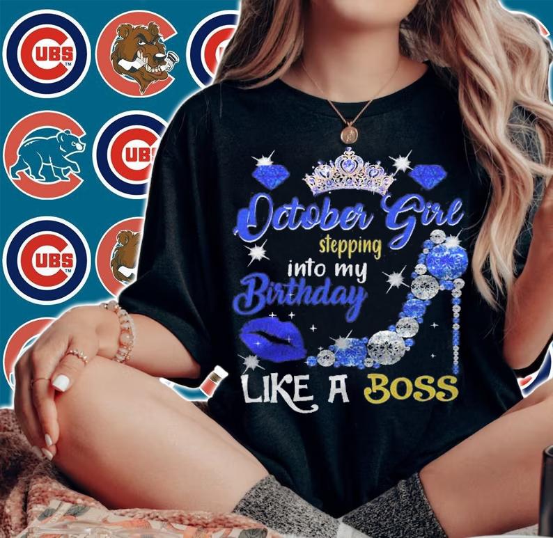 October Girl Stepping Into My Birthday Gift For Women Shirt t-shirt