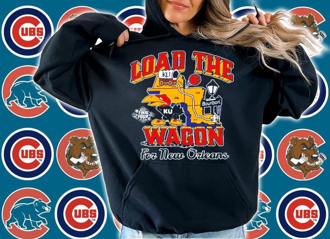 Kansas Jayhawks Load The Wagon For New Orleans 2022 Shirt t-shirt hoodie