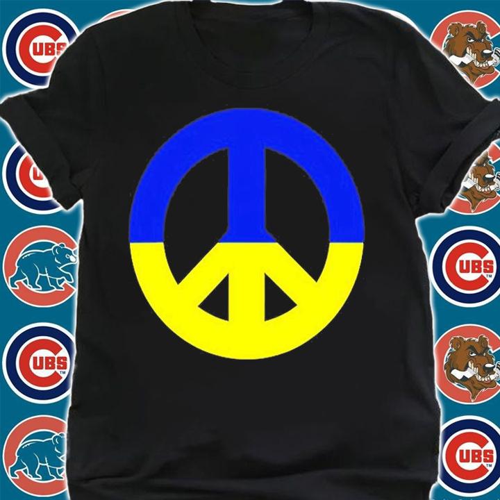 Peace In Ukraine I Stand With Ukraine Support Ukrainian Flag T-Shirt t-shirt