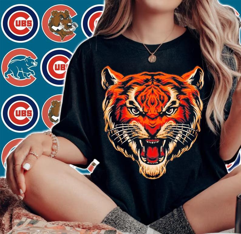 Roar Tiger Head T-Shirt t-shirt woman shirt