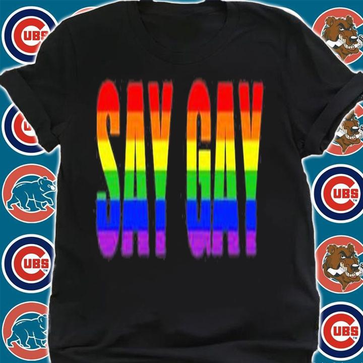 Say Gay Rainbow LGBT T-Shirt t-shirt