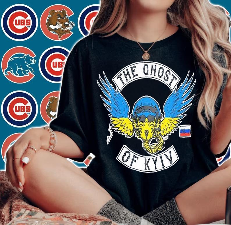 The Ghost Of Kyiv Wings Ukraine Force Flag T-Shirt t-shirt woman shirt