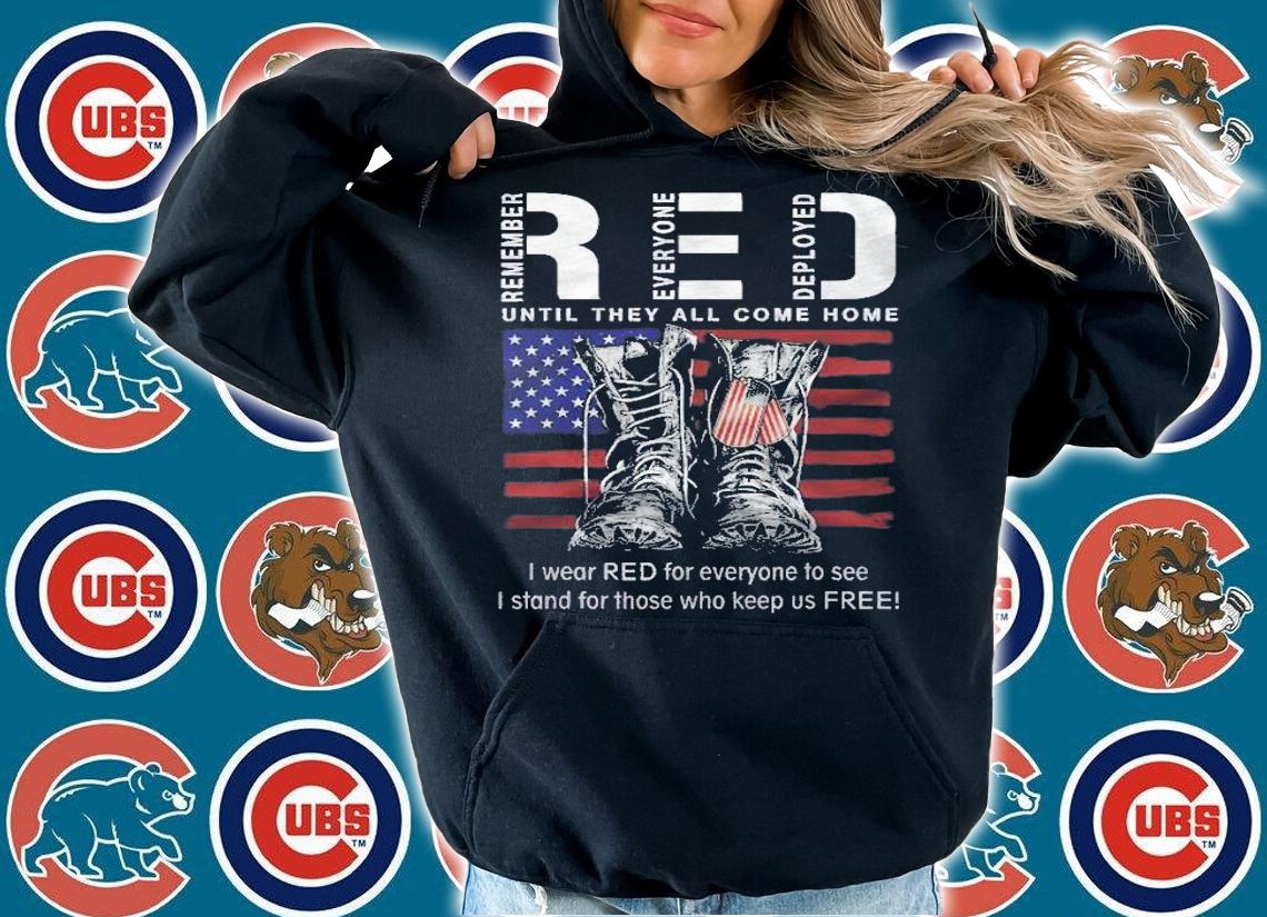 Until They Come Home My Soldier Red Friday Military Us Flag t-shirt