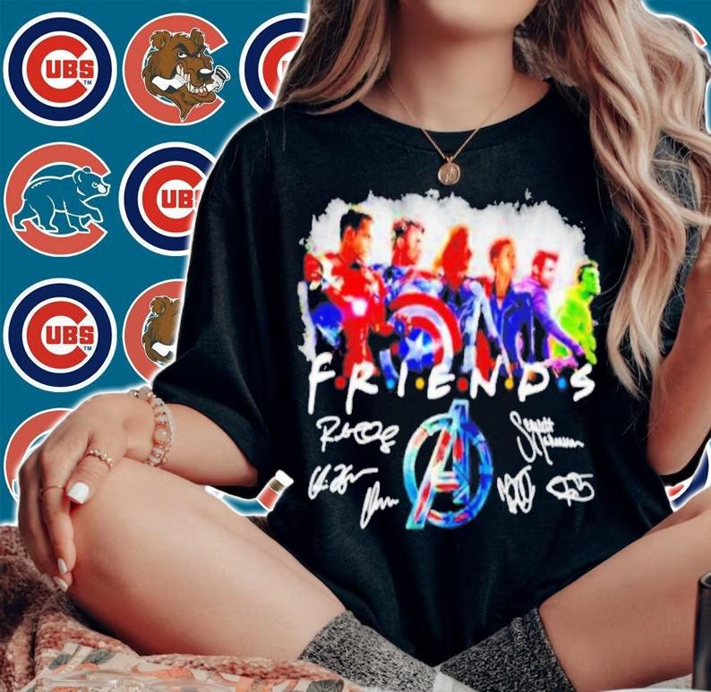 Iron Man Captain America Thor Black Widow Clint Barton And Hulk Friends Signatures Shirt t-shirt woman shirt