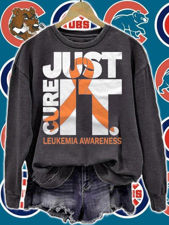 Just Cure Leukemia Awareness Shirts Ribbon Shirt t-shirt sweatshirt
