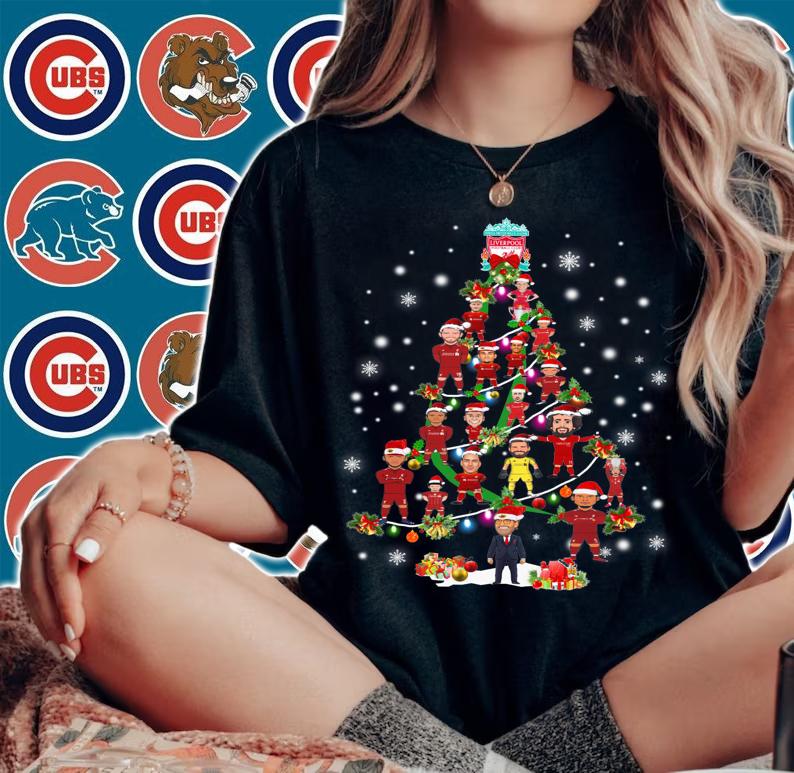 Liverpool FC Happy Christmas Tree Football t-shirt