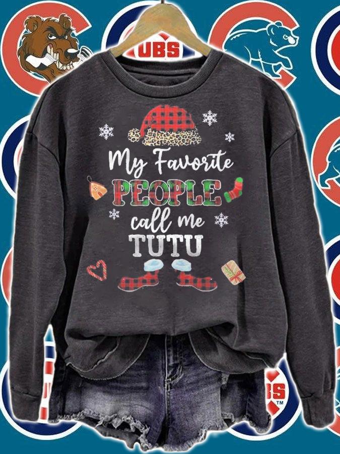 Mb My Favorite People Call Me Tutu Thanksgiving Christmas Shirt t-shirt