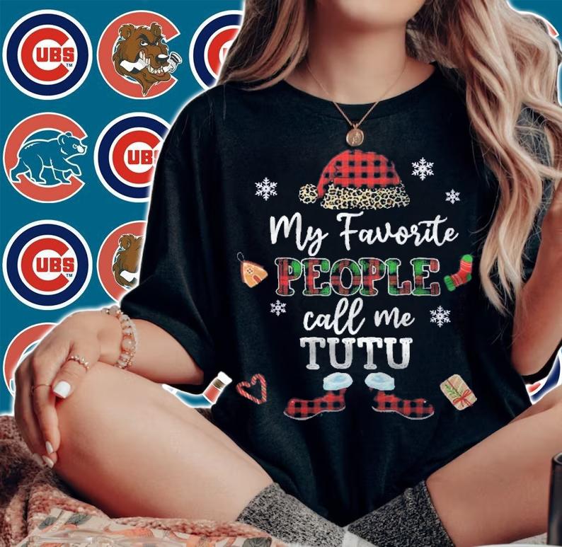 Mb My Favorite People Call Me Tutu Thanksgiving Christmas Shirt t-shirt
