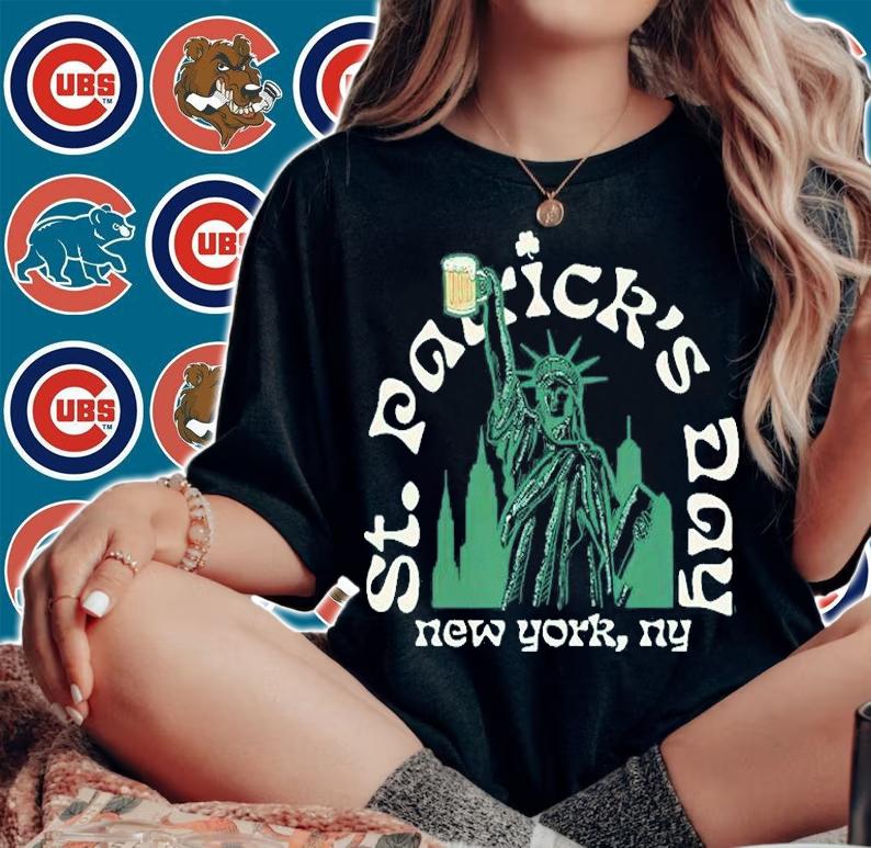 New York Nyc St. Patrick's Day T-Shirt t-shirt woman shirt