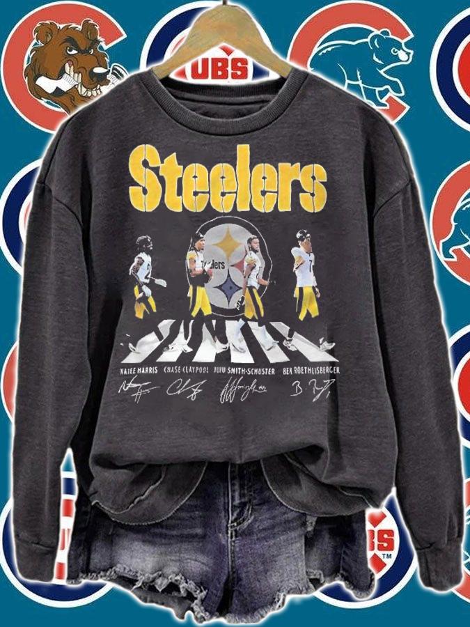 Pittsburgh Steelers Abbey Road signatures shirt t-shirt