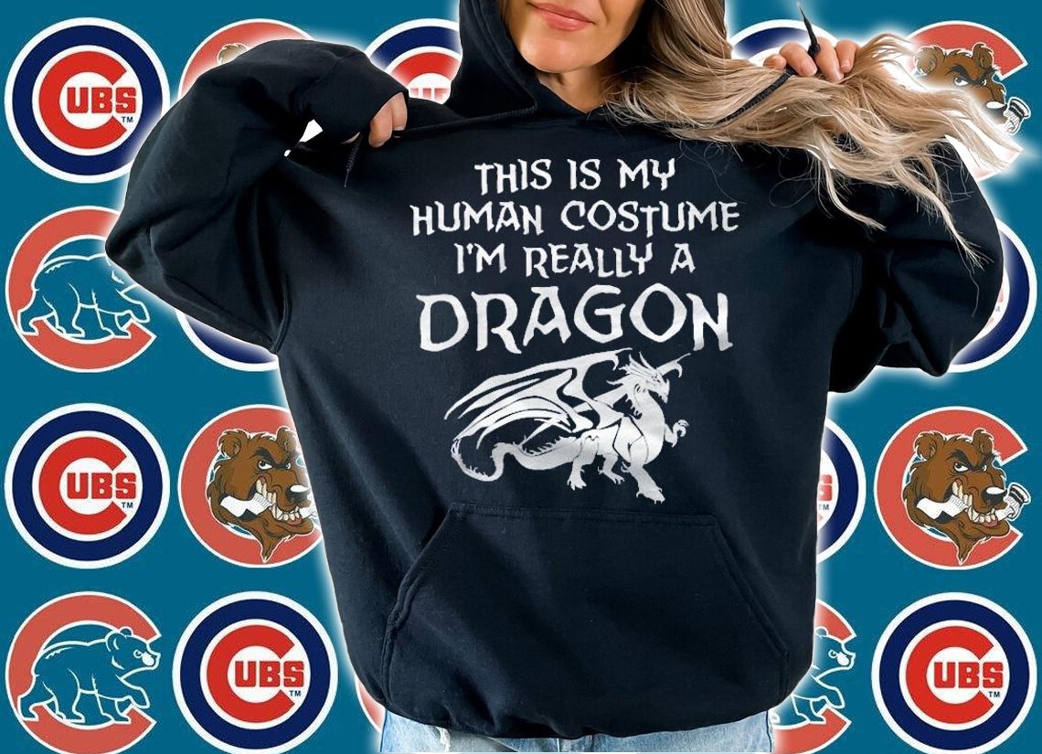 This Is My Human Costume Im Really A Dragon Essential Shirt t-shirt hoodie