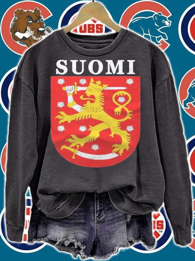 Finnish National Emblem Suomi Finland Shirt t-shirt sweatshirt