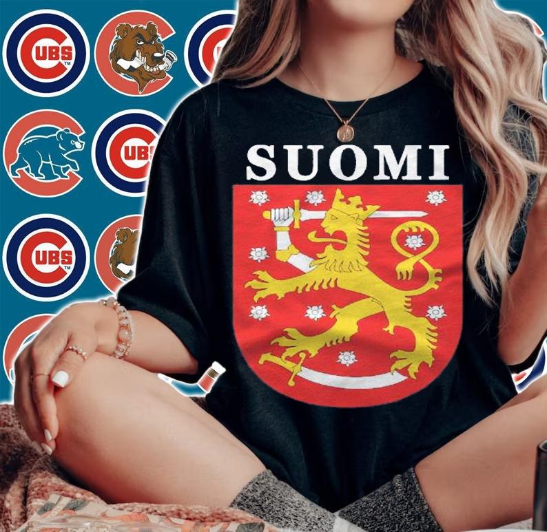 Finnish National Emblem Suomi Finland Shirt t-shirt woman shirt