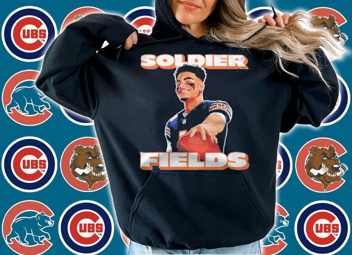 Justin Fields Chicago Bears soldier fields T-shirt t-shirt hoodie