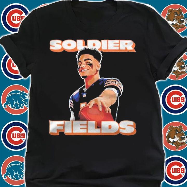 Justin Fields Chicago Bears soldier fields T-shirt t-shirt shirt