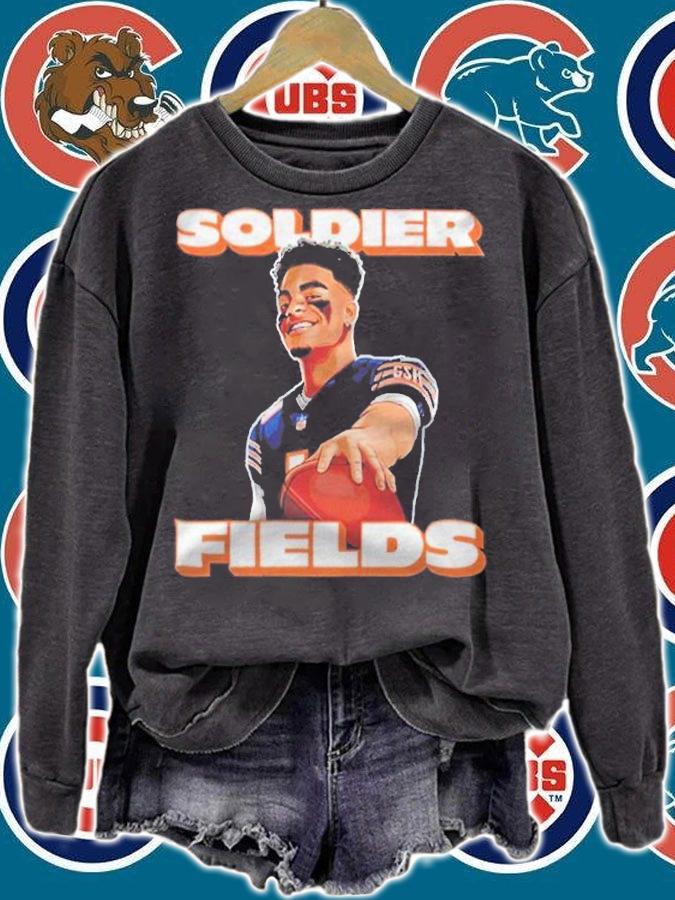 Justin Fields Chicago Bears soldier fields T-shirt t-shirt sweatshirt