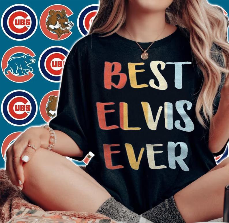 Mens Best Elvis Ever Retro Vintage First Name Gift Shirt t-shirt