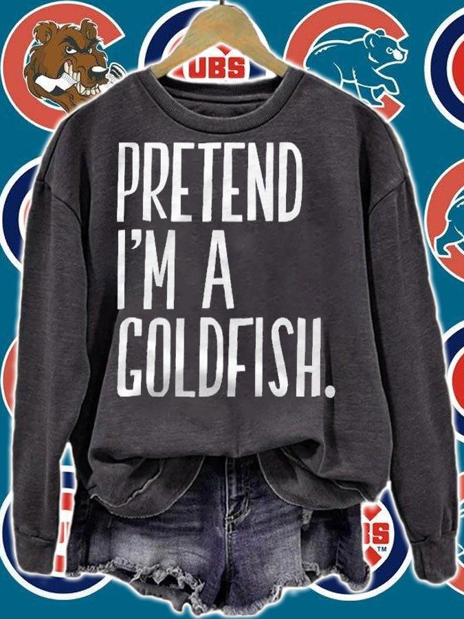 Pretend Im A Goldfish Funny Halloween Party Shirt t-shirt sweatshirt