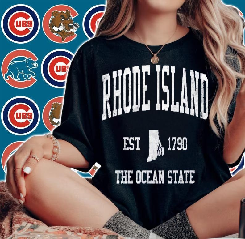 Rhode Island Vintage Sports Design Shirt t-shirt woman shirt
