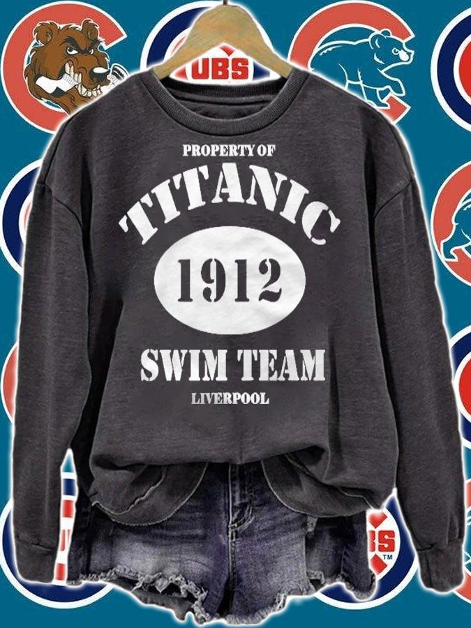 Titanic 1912 Swim Team Funny Retro Shirt t-shirt
