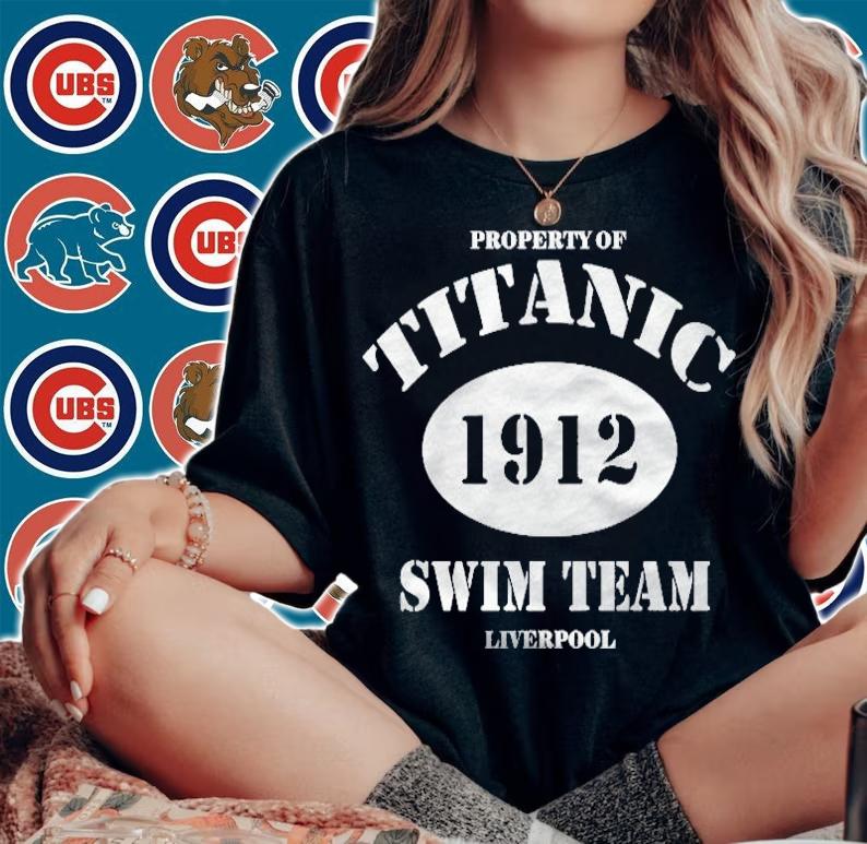 Titanic 1912 Swim Team Funny Retro Shirt t-shirt