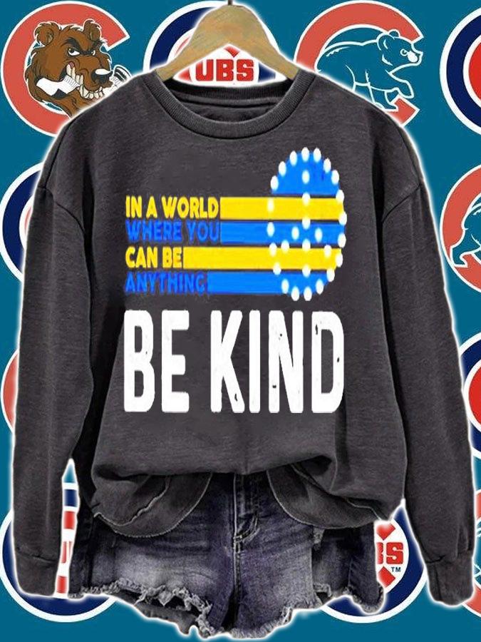 Ukraine In A World Where You Can Be Anything Be Kind T-Shirt t-shirt