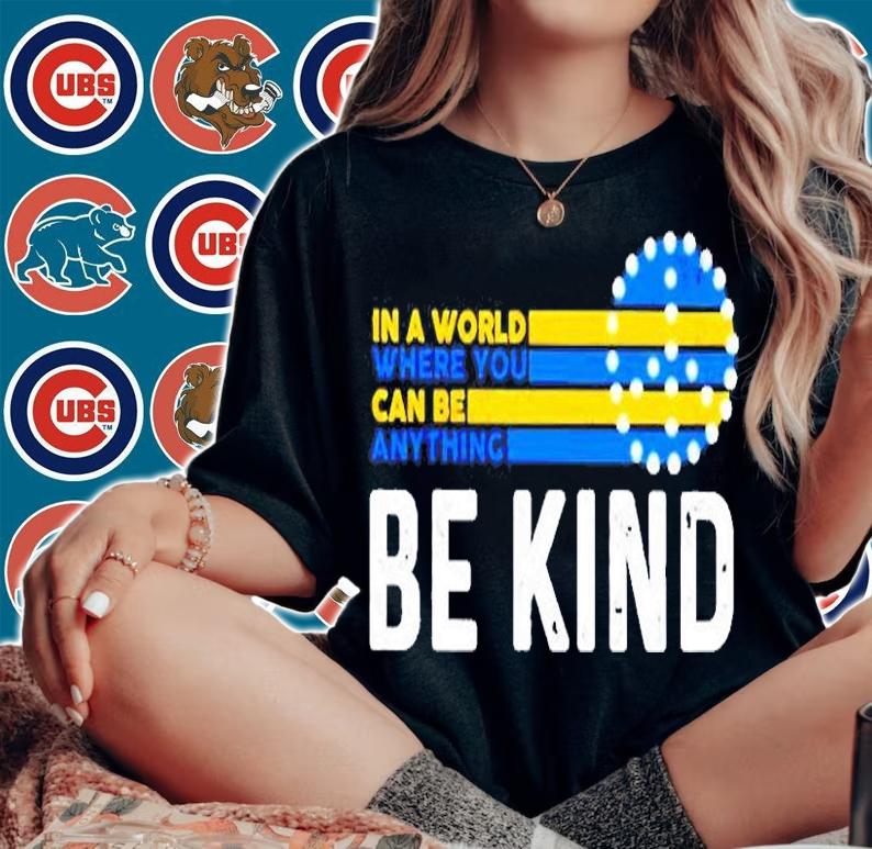 Ukraine In A World Where You Can Be Anything Be Kind T-Shirt t-shirt
