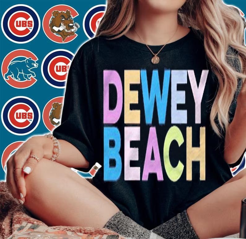 Dewey Beach Delaware Colorful Vacation Shirt t-shirt
