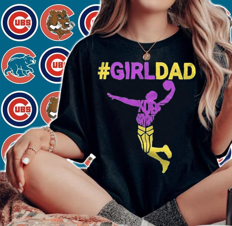 Girl dad Kobe Bryant playing basketball T-shirt t-shirt woman shirt