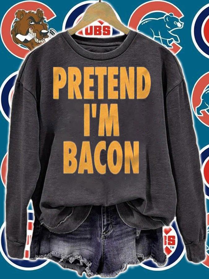 Lazy Halloween Costume Funny Pretend Im A Bacon Shirt t-shirt sweatshirt