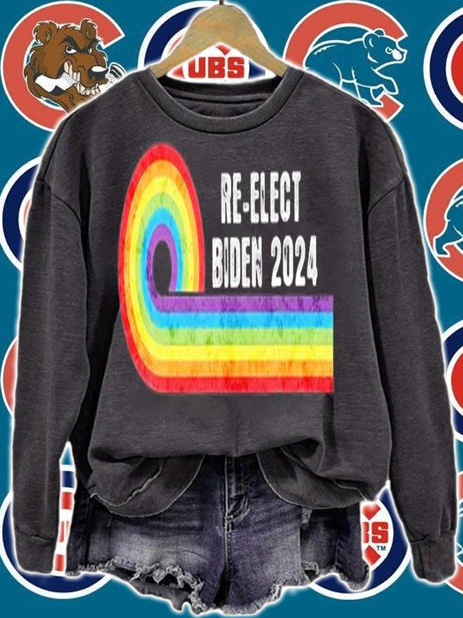 Patriotic Re-Elect Biden 2024 Gay Community Vintage T-Shirt t-shirt sweatshirt