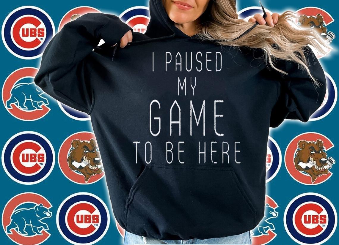 I Paused My Game To Be Here Funny Gamers Sarcastic Joke Shirt hoodie