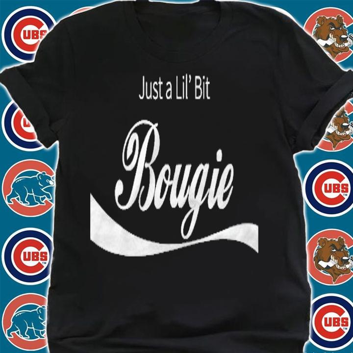 Just A Lil Bit Bougie Funny Bad Fancy Text Shirt