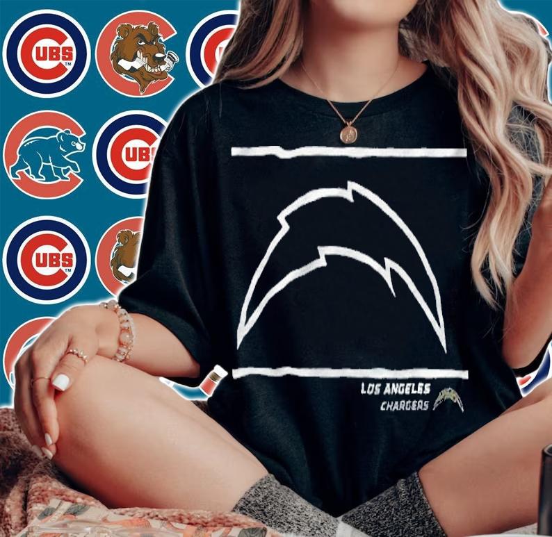 Los Angeles Chargers logo team T-shirt