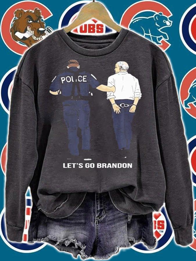 Police Let's Go Brandon Biden T-Shirt sweatshirt