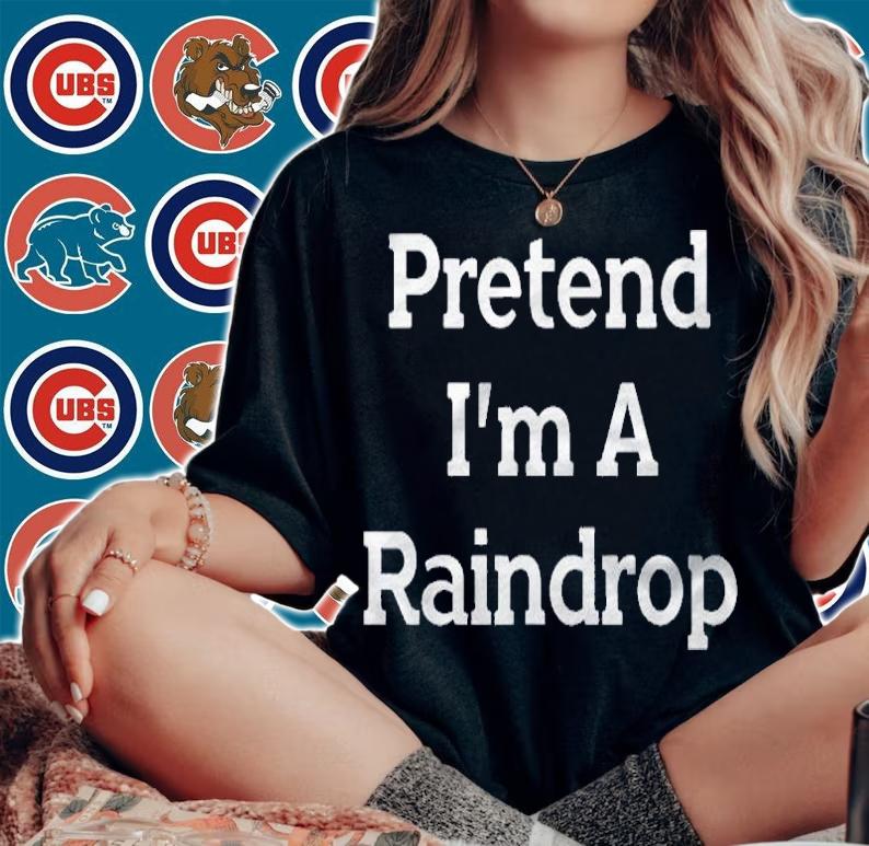 Pretend Im A Raindrop Costume Funny Rain Halloween Party Shirt woman shirt
