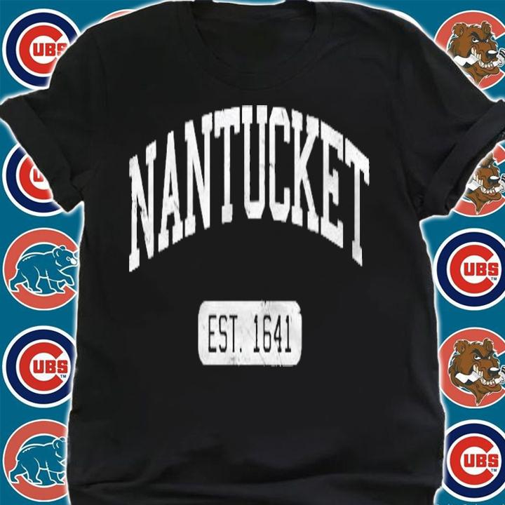 Womens Nantucket Massachusetts Est 1641 Ver2 T-shirt