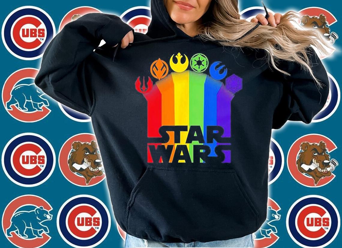 Star Wars Icon Trails Rainbow Pride Logo T-Shirt