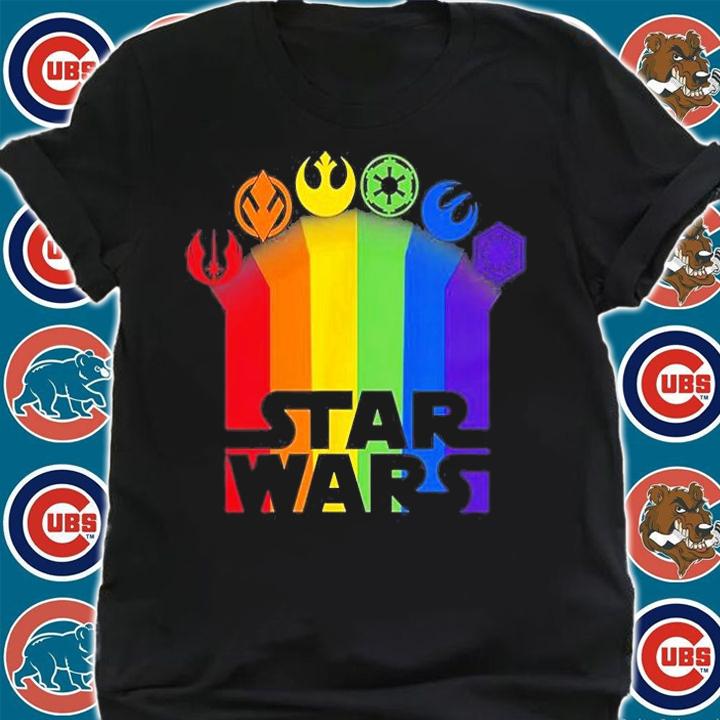 Star Wars Icon Trails Rainbow Pride Logo T-Shirt