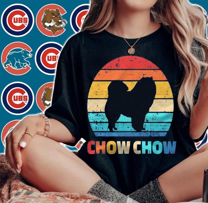 Chow Chow Vintage Dog Lover Gift Shirt woman shirt