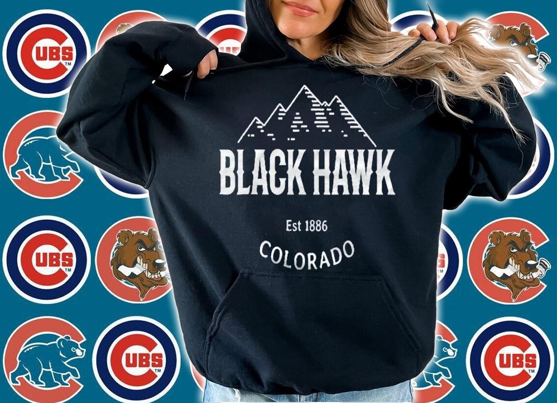 Retro Cool Black Hawk Colorado Rocky Mountains Novelty Art Shirt