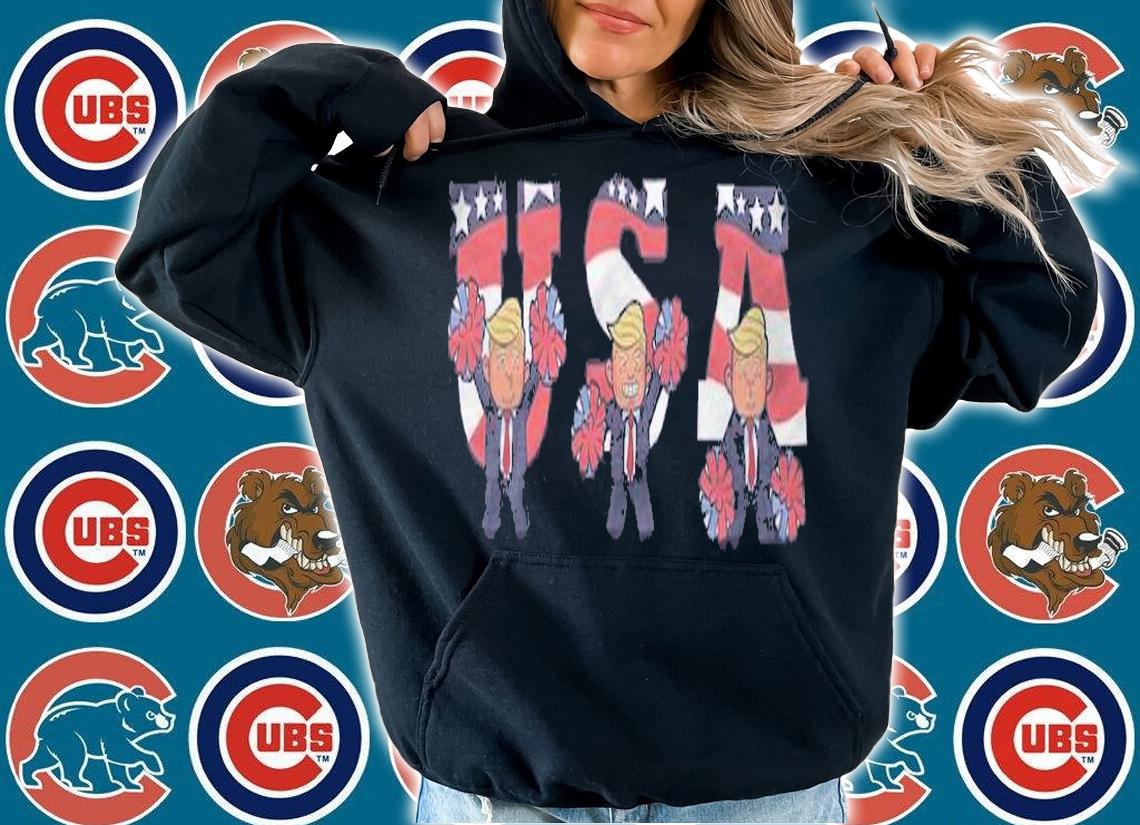 USA Donald Trump Cheer Cartoon T-Shirt hoodie